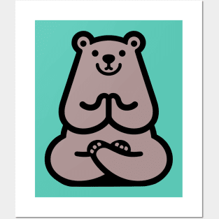 Yoga Bear Posters and Art